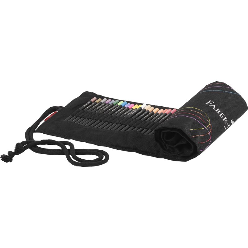 Faber-Castell Black Edition crayons de couleur, triangulaires, bois noir, 72 pièces
